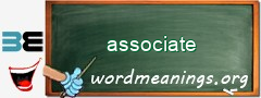 WordMeaning blackboard for associate